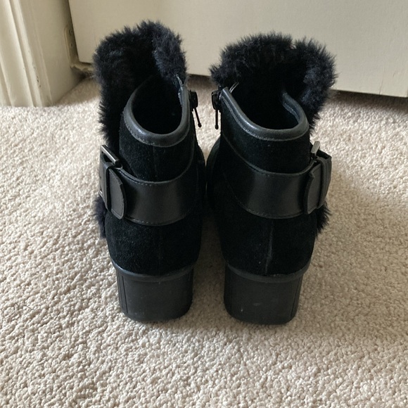 Aerosoles genuine suede wedge booties - Picture 4 of 6